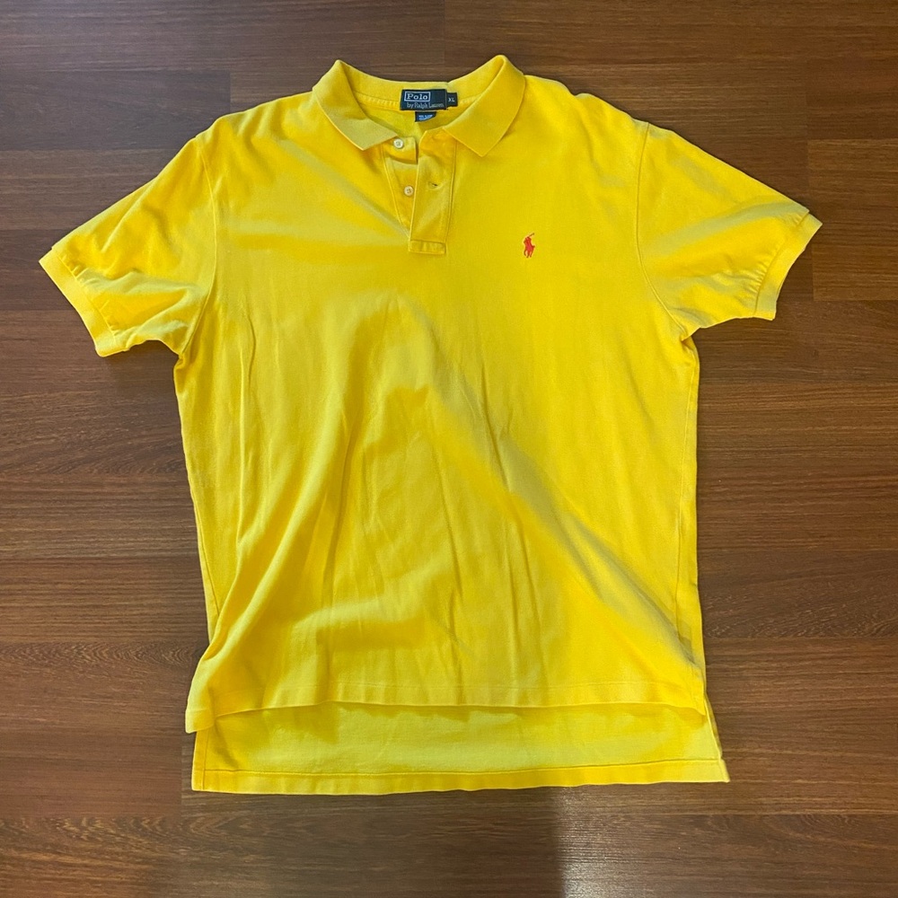 Polo by Ralph Lauren Men's Yellow Polo Shirt